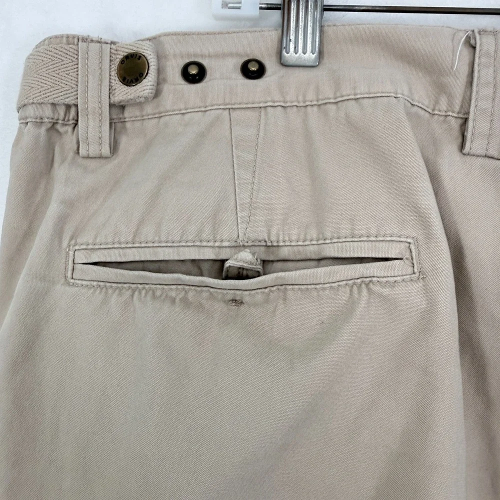 Orvis Cargo Pants Mens 38 (36x28) Beige Adjustable Waist Outdoor Hiking